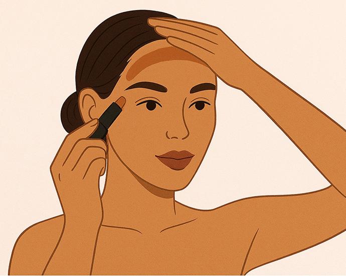 Step-2-contour-your-forehead-how-to-contour