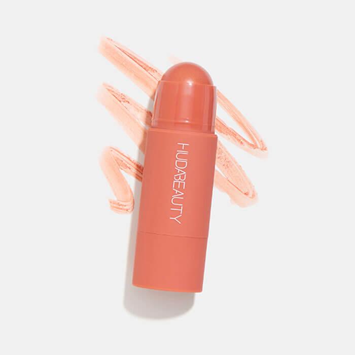 HUDA BEAUTY Cheeky Tint Cream Blush Stick in Perky Peach Mobile