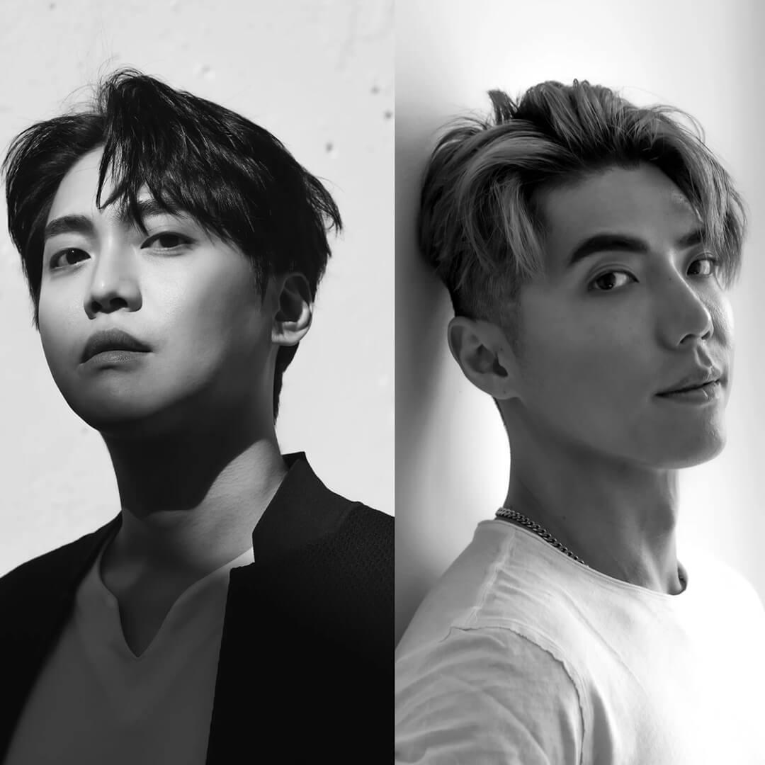 Black and white portrait image of Aiden and Ash Kim Mobile