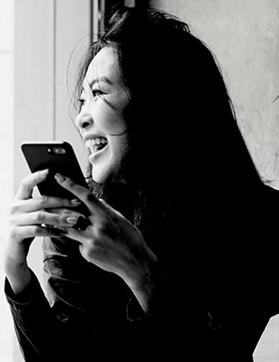 Sylvia Phann black and white portrait Desktop